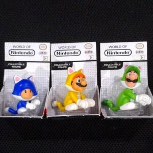 Cat Bros - 3 World Of Nintendo Action Figure Set